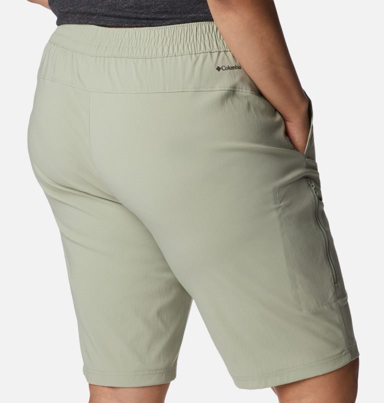 Pantaloni Scurti Columbia On The Go Long Dama Masline Verzi | Plus Size SNA0MS8QZ